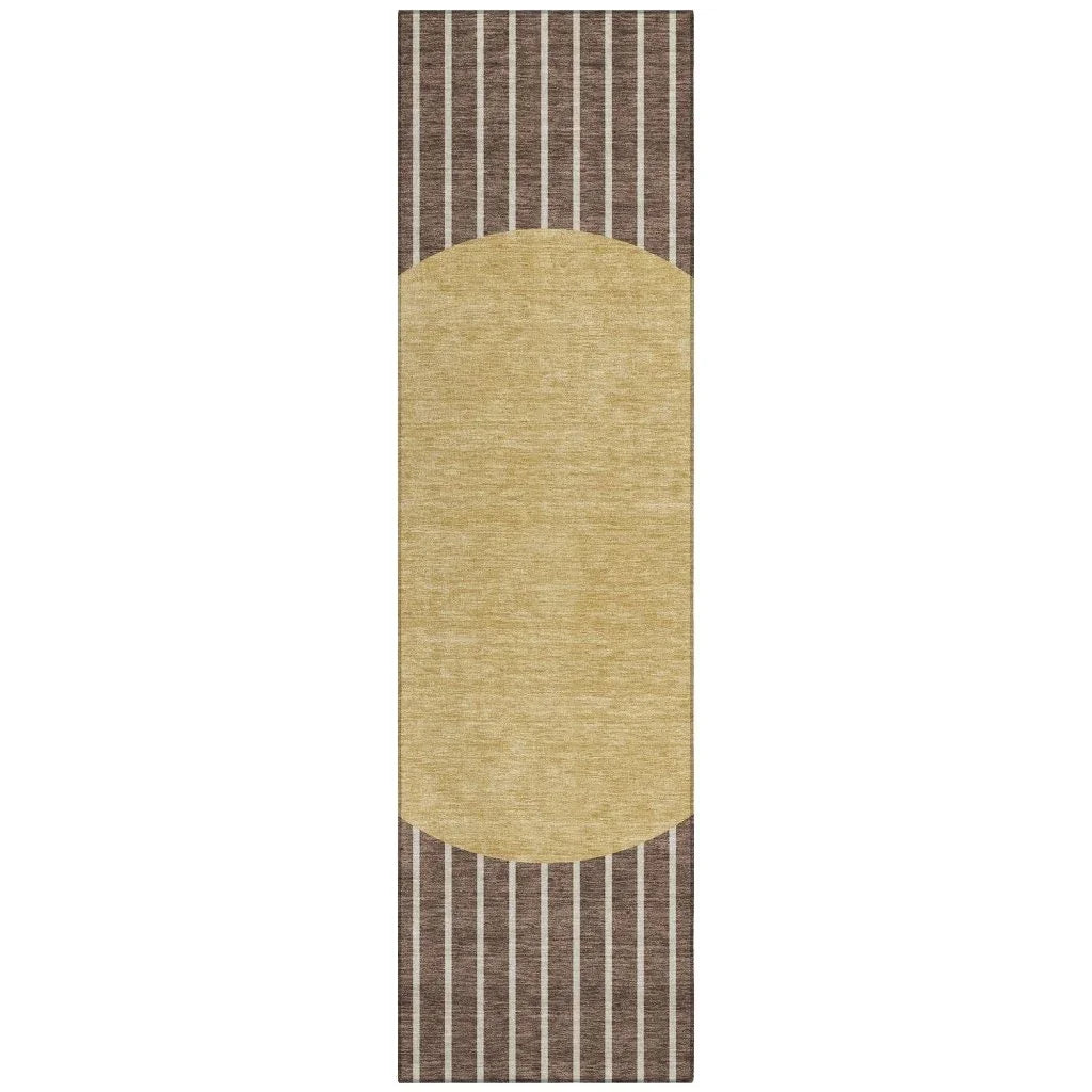 LOOMLAN Rugs Ember Brown Washable Indoor-Outdoor Rug