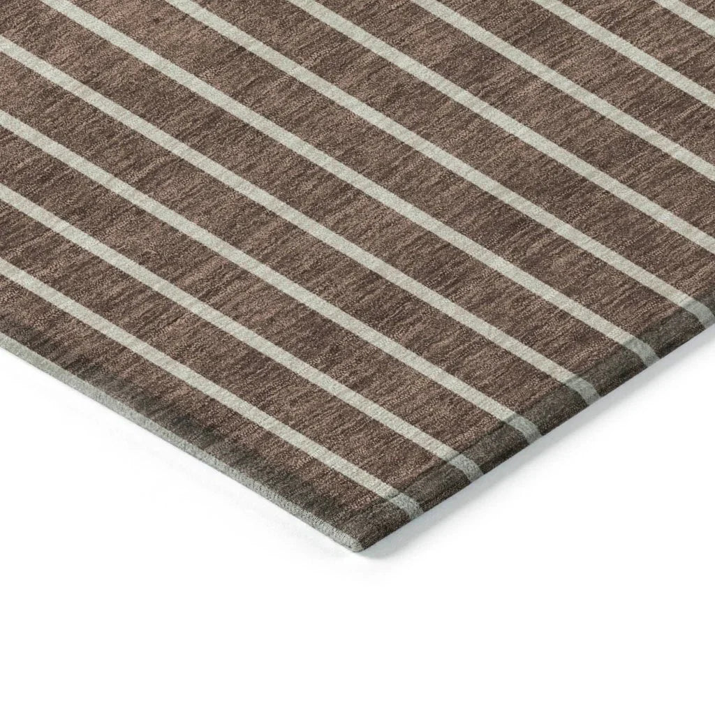 LOOMLAN Rugs Ember Brown Washable Indoor-Outdoor Rug