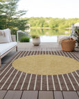 LOOMLAN Rugs Ember Brown Washable Indoor-Outdoor Rug