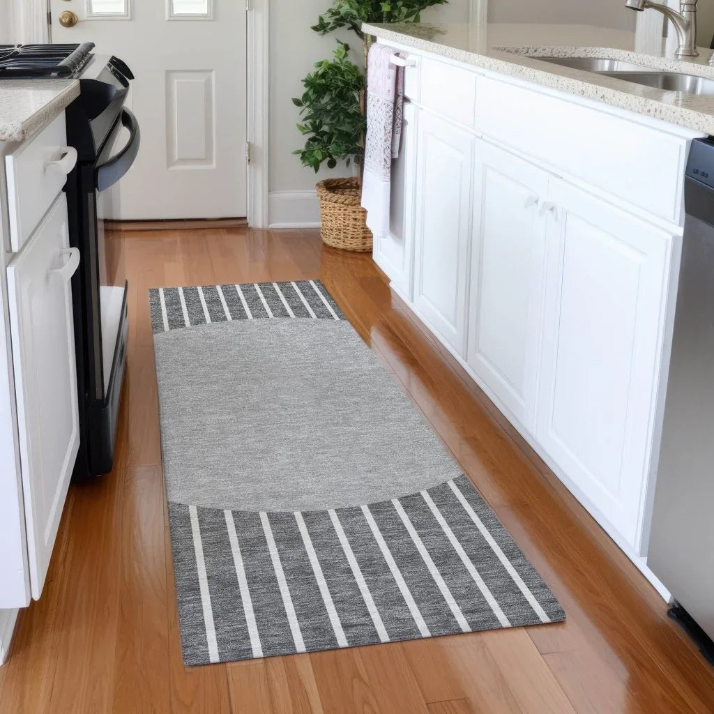 LOOMLAN Rugs Ember Gray Washable Indoor-Outdoor Rug