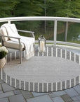 LOOMLAN Rugs Ember Gray Washable Indoor-Outdoor Rug