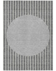LOOMLAN Rugs Ember Gray Washable Indoor-Outdoor Rug