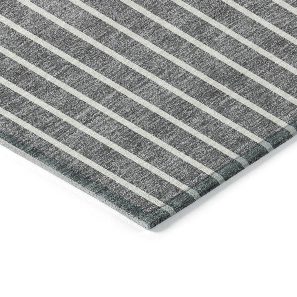 LOOMLAN Rugs Ember Gray Washable Indoor-Outdoor Rug