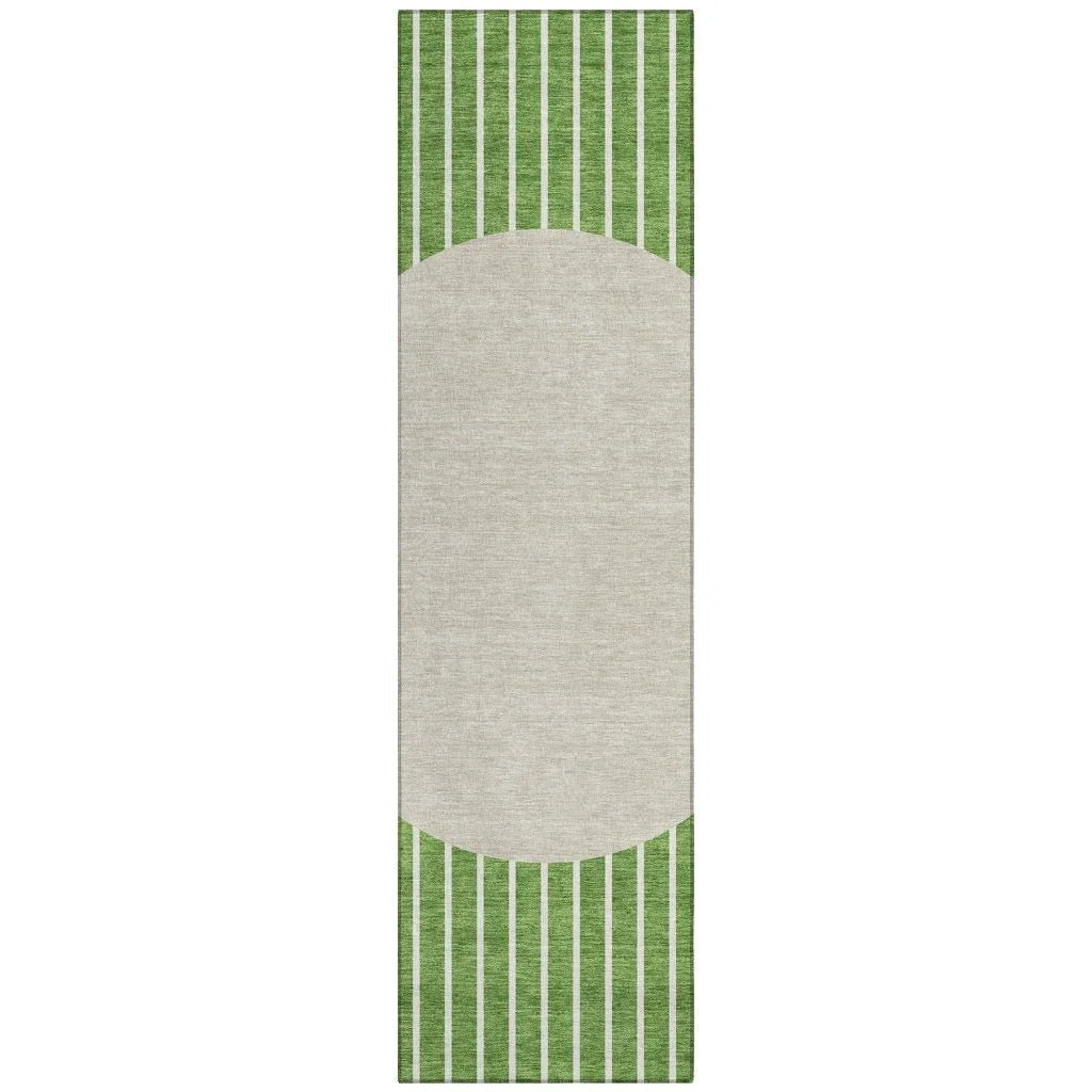 LOOMLAN Rugs Ember Green Washable Indoor-Outdoor Rug