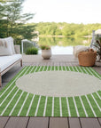 LOOMLAN Rugs Ember Green Washable Indoor-Outdoor Rug