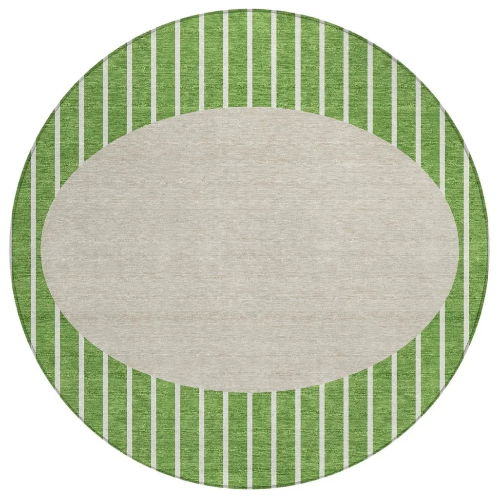 LOOMLAN Rugs Ember Green Washable Indoor-Outdoor Rug
