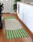 LOOMLAN Rugs Ember Green Washable Indoor-Outdoor Rug