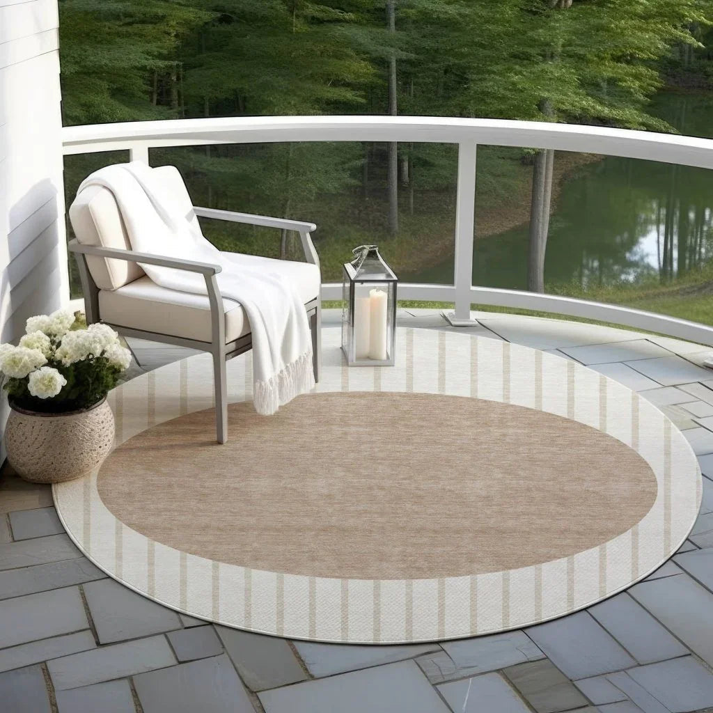 LOOMLAN Rugs Ember Ivory Washable Indoor-Outdoor Rug