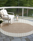 LOOMLAN Rugs Ember Ivory Washable Indoor-Outdoor Rug
