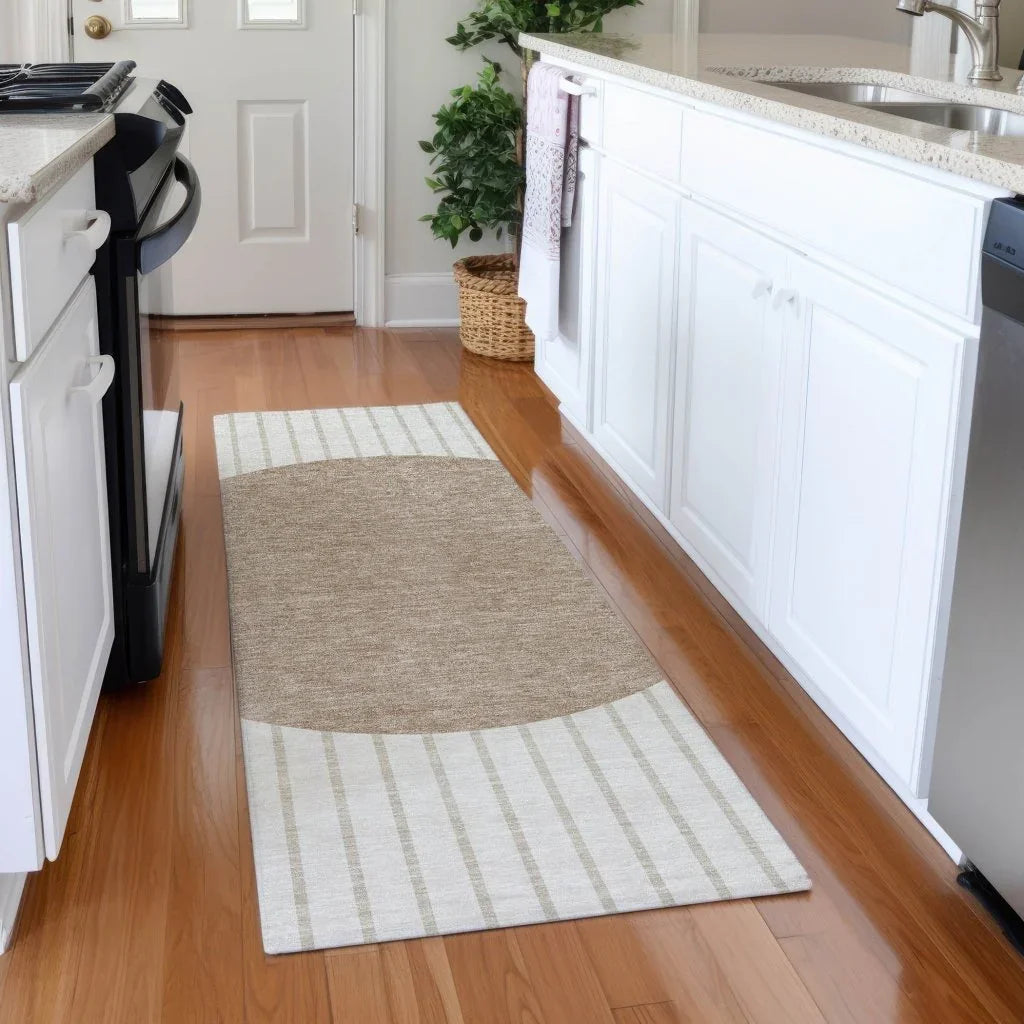 LOOMLAN Rugs Ember Ivory Washable Indoor-Outdoor Rug