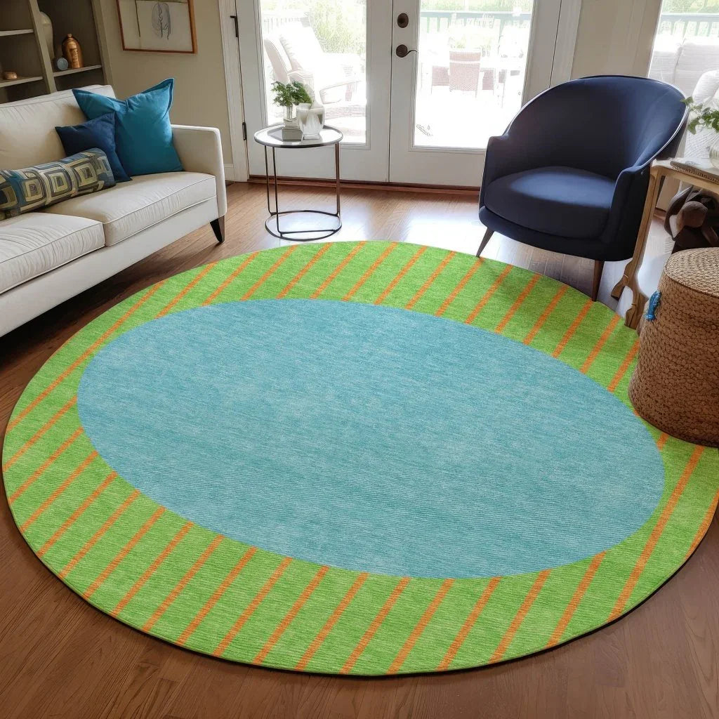 LOOMLAN Rugs Ember Lime Washable Indoor-Outdoor Rug
