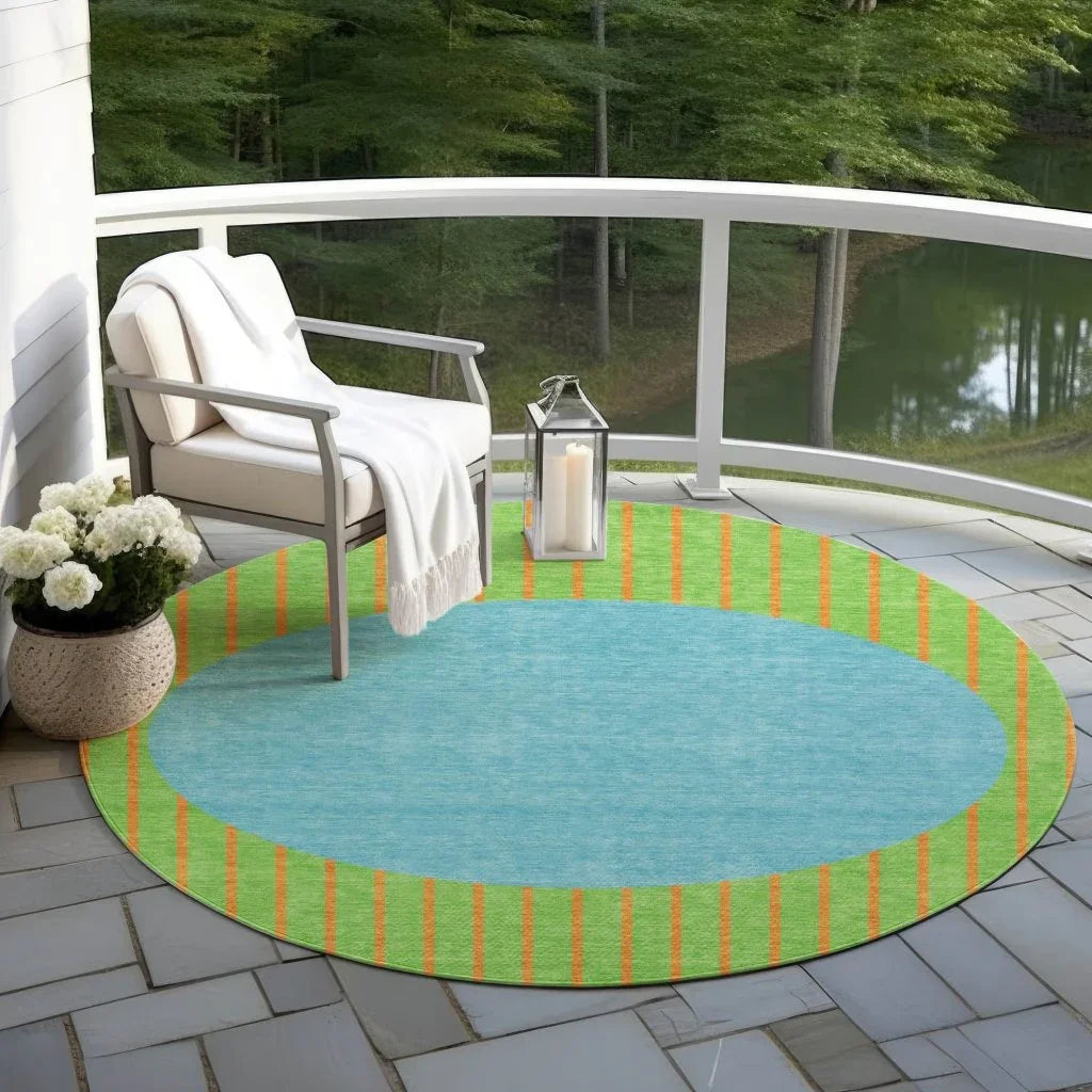 LOOMLAN Rugs Ember Lime Washable Indoor-Outdoor Rug