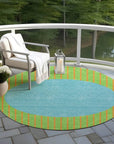 LOOMLAN Rugs Ember Lime Washable Indoor-Outdoor Rug