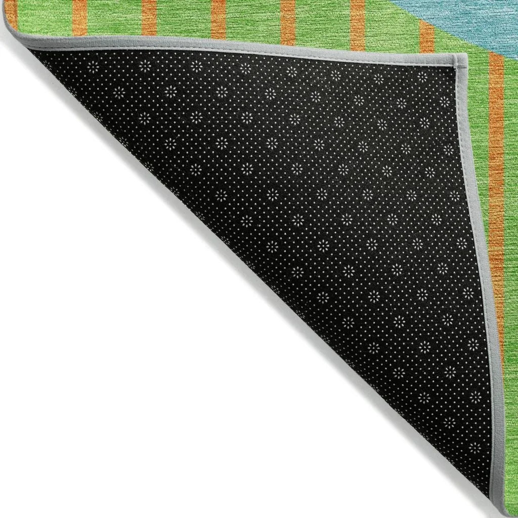 LOOMLAN Rugs Ember Lime Washable Indoor-Outdoor Rug