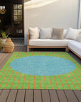 LOOMLAN Rugs Ember Lime Washable Indoor-Outdoor Rug