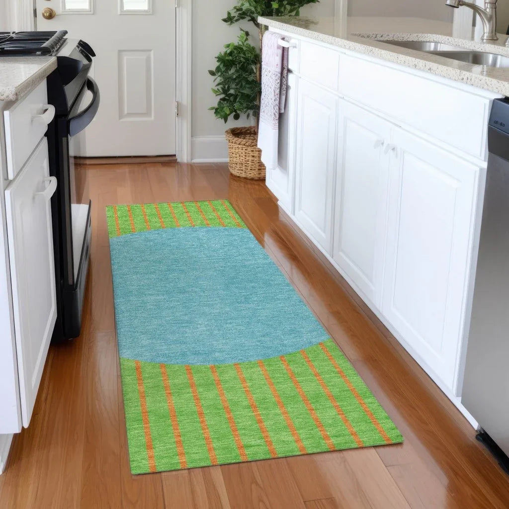 LOOMLAN Rugs Ember Lime Washable Indoor-Outdoor Rug