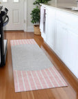 LOOMLAN Rugs Ember Pink Washable Indoor-Outdoor Rug