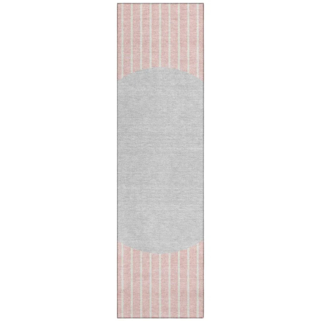 LOOMLAN Rugs Ember Pink Washable Indoor-Outdoor Rug