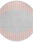 LOOMLAN Rugs Ember Pink Washable Indoor-Outdoor Rug