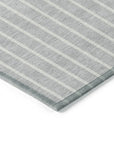 LOOMLAN Rugs Ember Silver Washable Indoor-Outdoor Rug