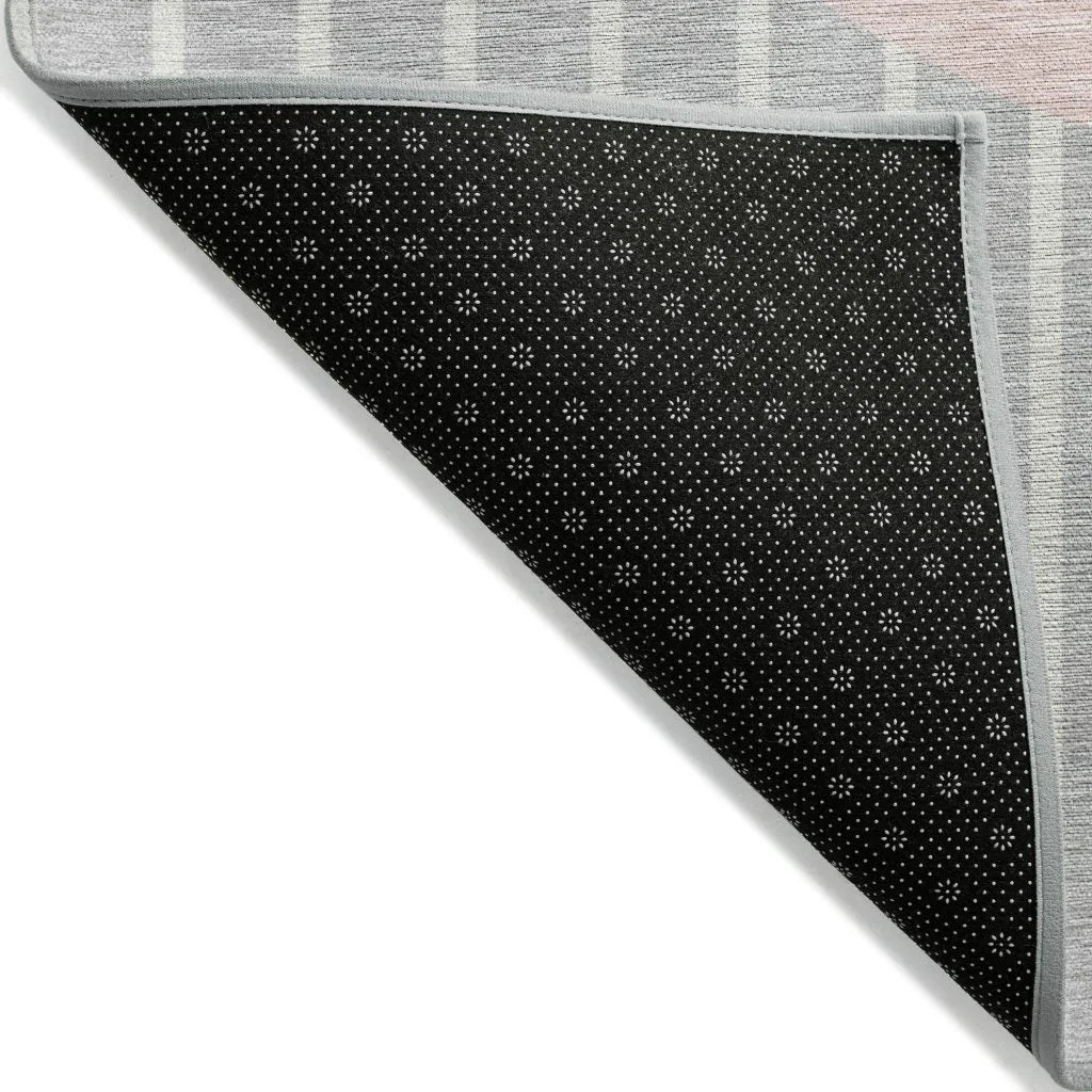 LOOMLAN Rugs Ember Silver Washable Indoor-Outdoor Rug