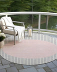LOOMLAN Rugs Ember Silver Washable Indoor-Outdoor Rug