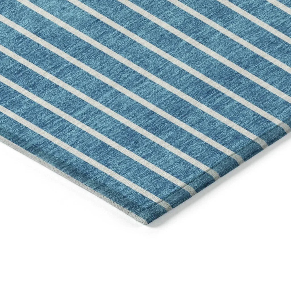 LOOMLAN Rugs Ember Teal Washable Indoor-Outdoor Rug