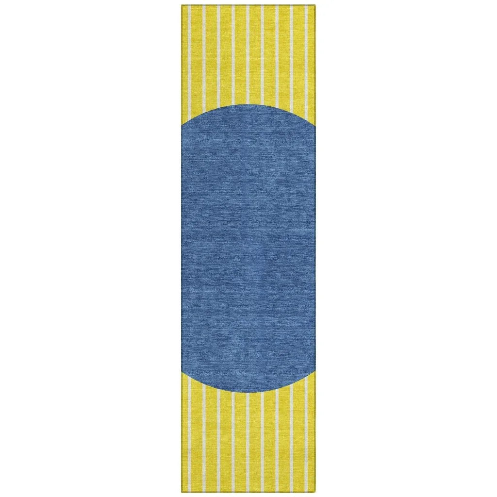 LOOMLAN Rugs Ember Yellow Washable Indoor-Outdoor Rug