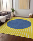 LOOMLAN Rugs Ember Yellow Washable Indoor-Outdoor Rug