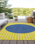 LOOMLAN Rugs Ember Yellow Washable Indoor-Outdoor Rug
