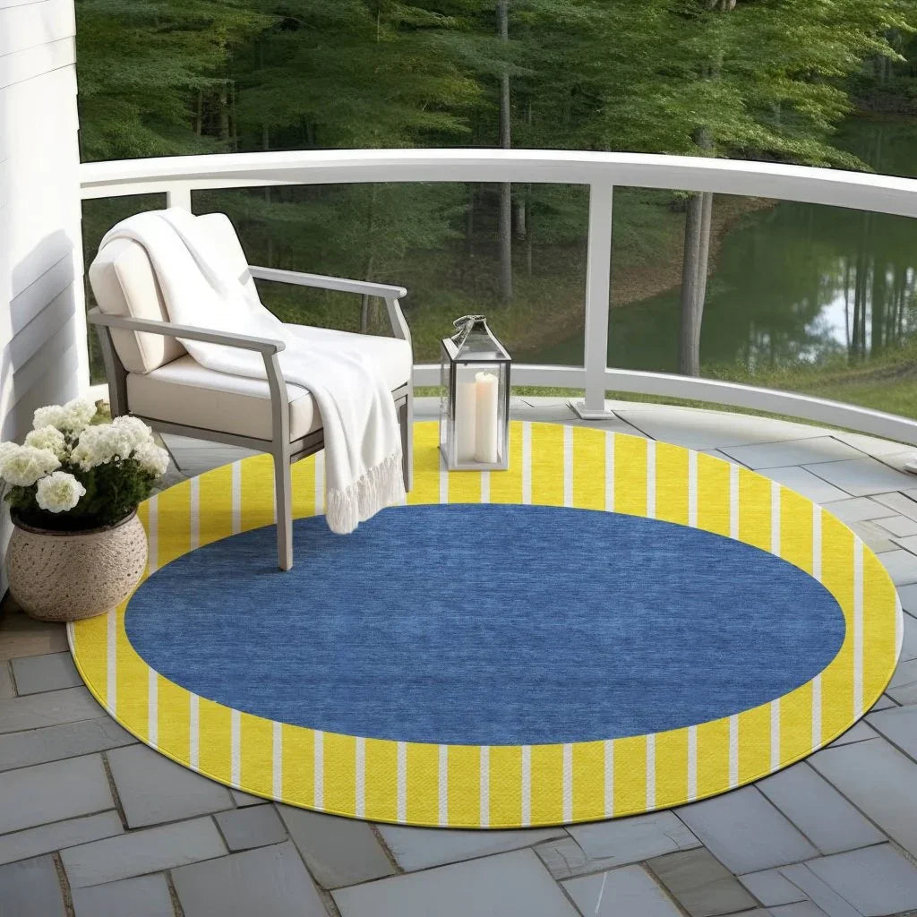 LOOMLAN Rugs Ember Yellow Washable Indoor-Outdoor Rug