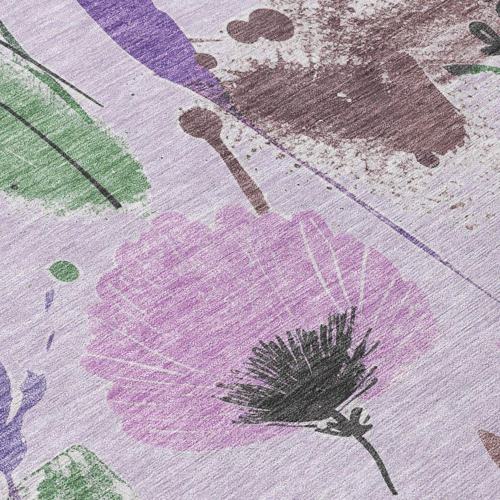LOOMLAN Rugs Emperesse Purple Washable Indoor-Outdoor Rug