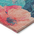 LOOMLAN Rugs Emprelle Orange Washable Indoor-Outdoor Rug