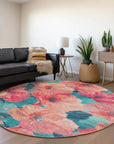 LOOMLAN Rugs Emprelle Orange Washable Indoor-Outdoor Rug