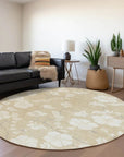 LOOMLAN Rugs Ensa Beige Washable Indoor-Outdoor Rug