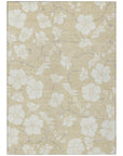 LOOMLAN Rugs Ensa Beige Washable Indoor-Outdoor Rug