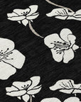 LOOMLAN Rugs Ensa Black Washable Indoor-Outdoor Rug