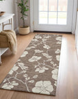 LOOMLAN Rugs Ensa Brown Washable Indoor-Outdoor Rug