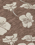 LOOMLAN Rugs Ensa Brown Washable Indoor-Outdoor Rug