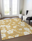 LOOMLAN Rugs Ensa Gold Washable Indoor-Outdoor Rug