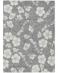 LOOMLAN Rugs Ensa Gray Washable Indoor-Outdoor Rug