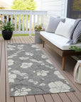 LOOMLAN Rugs Ensa Gray Washable Indoor-Outdoor Rug