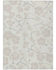 LOOMLAN Rugs Ensa Ivory Washable Indoor-Outdoor Rug