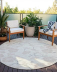 LOOMLAN Rugs Ensa Ivory Washable Indoor-Outdoor Rug