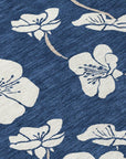 LOOMLAN Rugs Ensa Navy Washable Indoor-Outdoor Rug