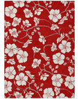 LOOMLAN Rugs Ensa Red Washable Indoor-Outdoor Rug