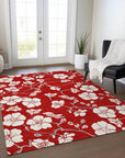 LOOMLAN Rugs Ensa Red Washable Indoor-Outdoor Rug
