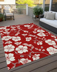 LOOMLAN Rugs Ensa Red Washable Indoor-Outdoor Rug
