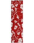 LOOMLAN Rugs Ensa Red Washable Indoor-Outdoor Rug