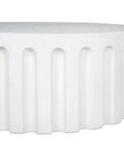 Eris White Concrete Outdoor Round Coffee Table - LOOMLAN - Moe's Home - Outdoor Coffee Tables